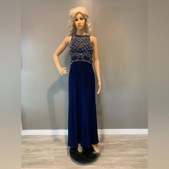 Blue Long Evening Dress! - Picture 1 of 14